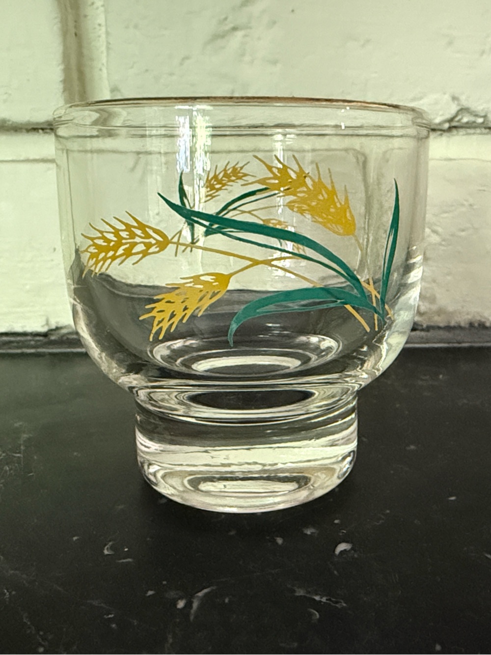 International Viking - Vintage wheat pattern - small juice glasses - set of 12